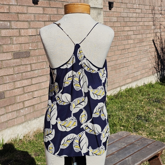 J Crew silk navy tank top - Picture 2 of 4